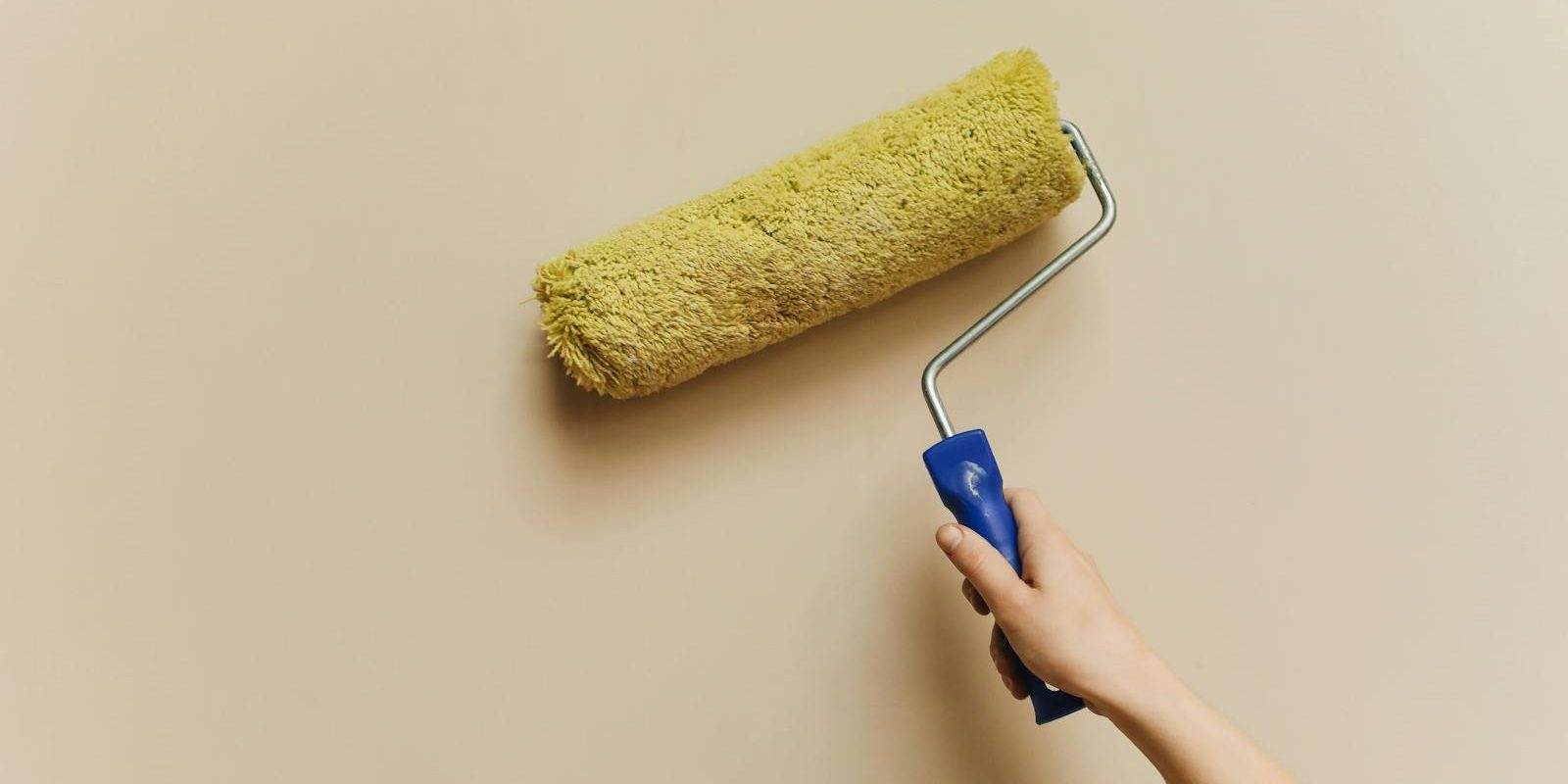 Hand Holding a Pain Roller