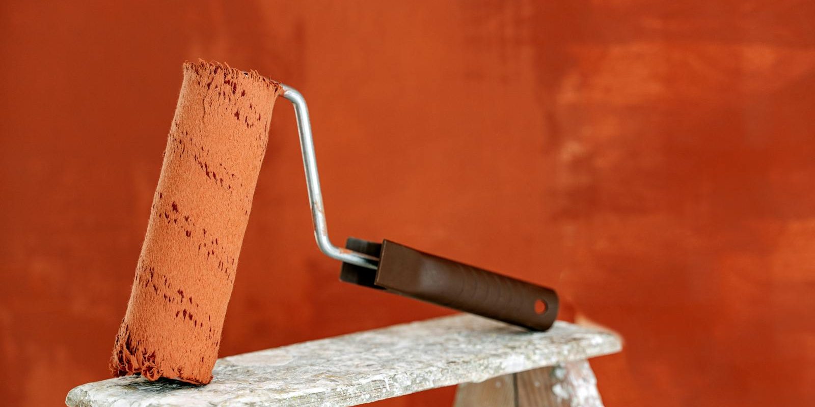 Close Up Shot of a Paint Roller