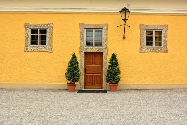 entrance, door, house facade