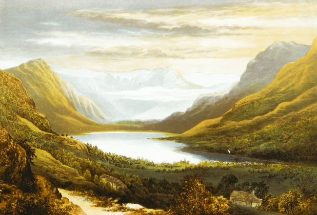 Photo by British Library green and brown mountains under white clouds during daytime
